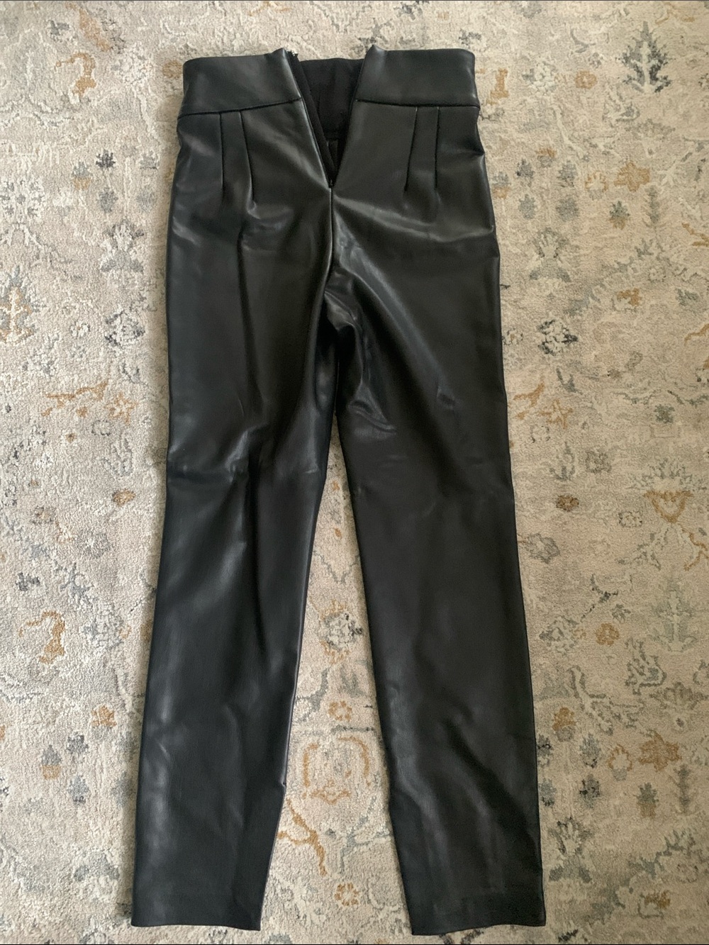 Dynamite: Black Faux Leather Men’s Dress Pants